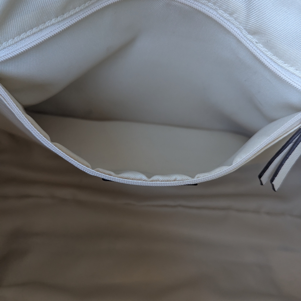 FRYE AND CO. Cream and Natural Woven Satchel - Picture 15 of 15